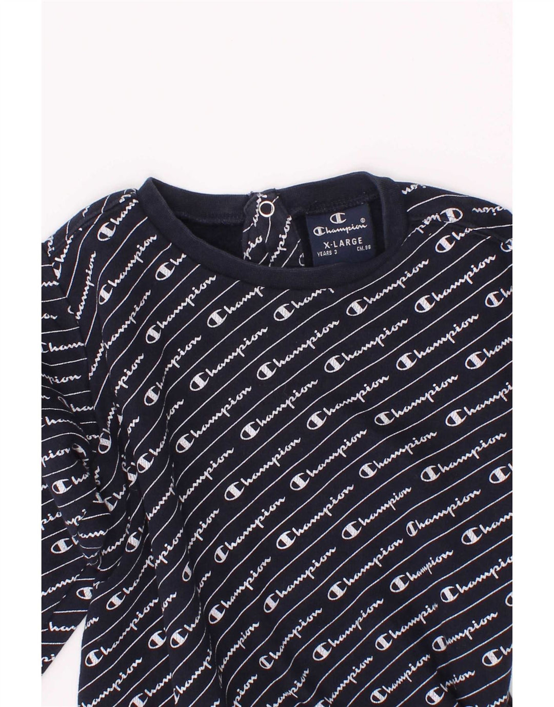 Champion Sweat-shirt graphique pour garçon 2-3 ans XL Bleu marine