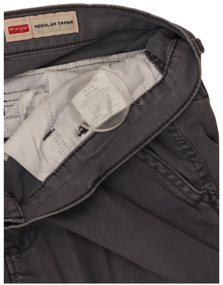Wrangler Pantalon cargo fuselé régulier pour homme W33 L30 Gris Coton