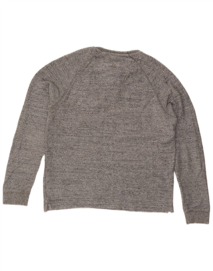 Fat Face Sweat-Shirt Homme Gris Moyen Moucheté Coton