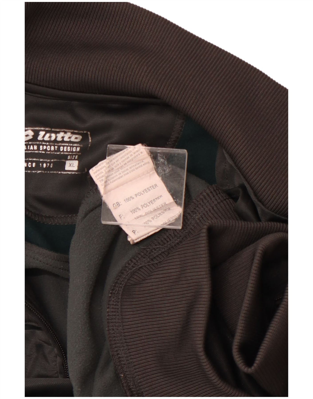 LOTTO Veste de Survêtement Homme XL Gris Colorblock Polyester