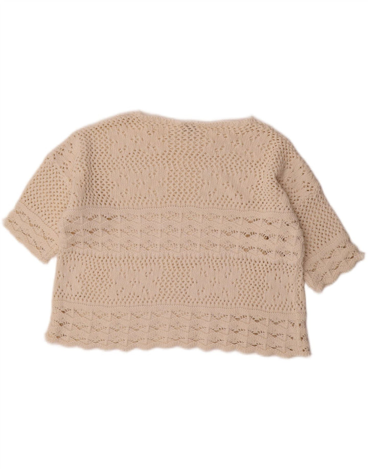 Redok Pull court à col bateau pour femme UK 14 Medium Off White