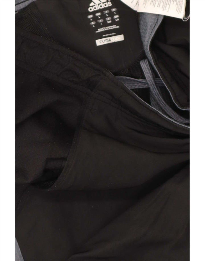 Adidas Pantalon de survêtement Climacool pour homme Large Noir Colorblock Polyester