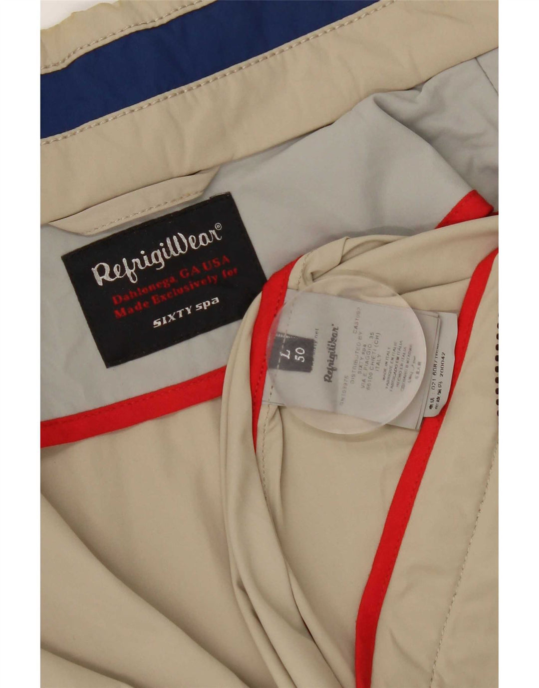 Refrigiwear Veste Bomber Homme IT 50 Large Kaki Nylon