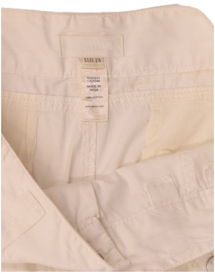 Short Cargo Diesel Femme W28 Coton Blanc Moyen