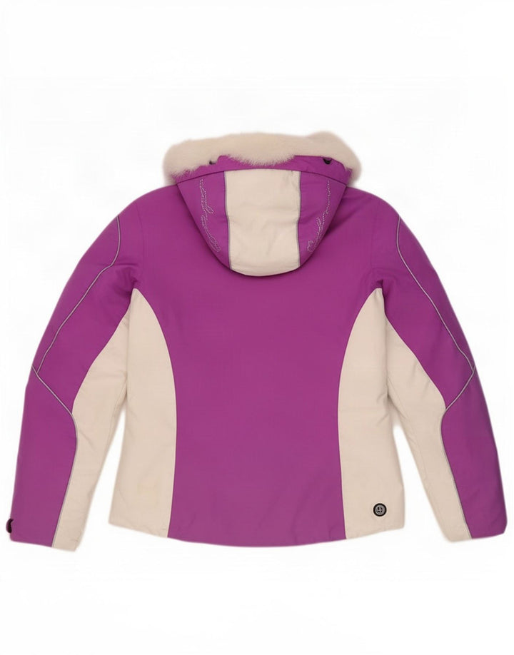 Colmar Veste de ski à capuche pour femme EU 38 Violet moyen Colourblock Polyamide