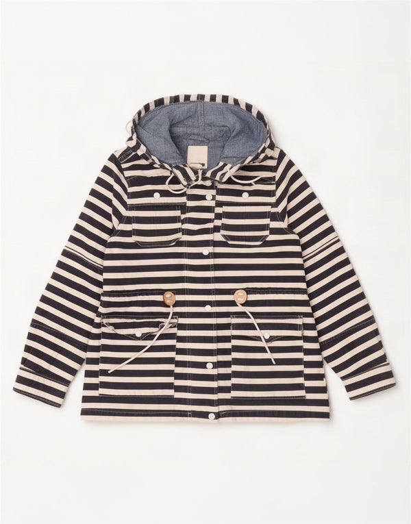Levi's Veste de pluie à capuche pour femme UK 16 Large Bleu marine Coton