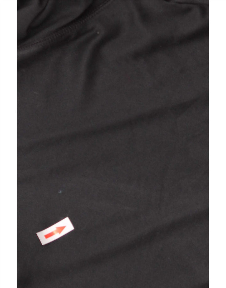 Tommy Hilfiger Haut à col zippé et manches longues pour homme Grand Noir Polyester