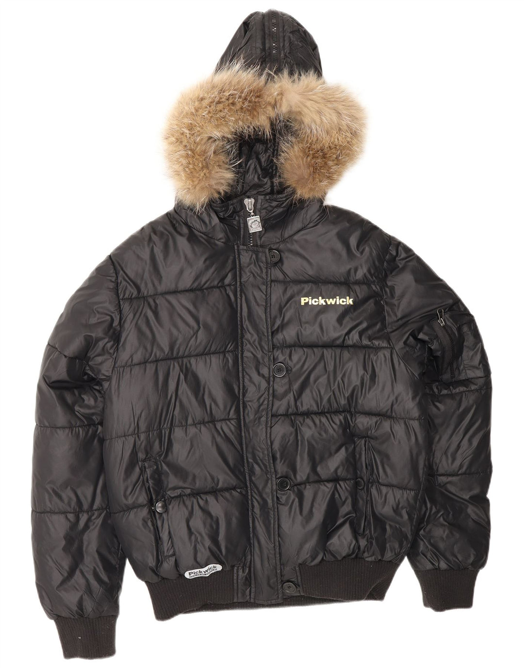 PICKWICK Veste matelassée à capuche pour femme UK 18 XL Nylon noir