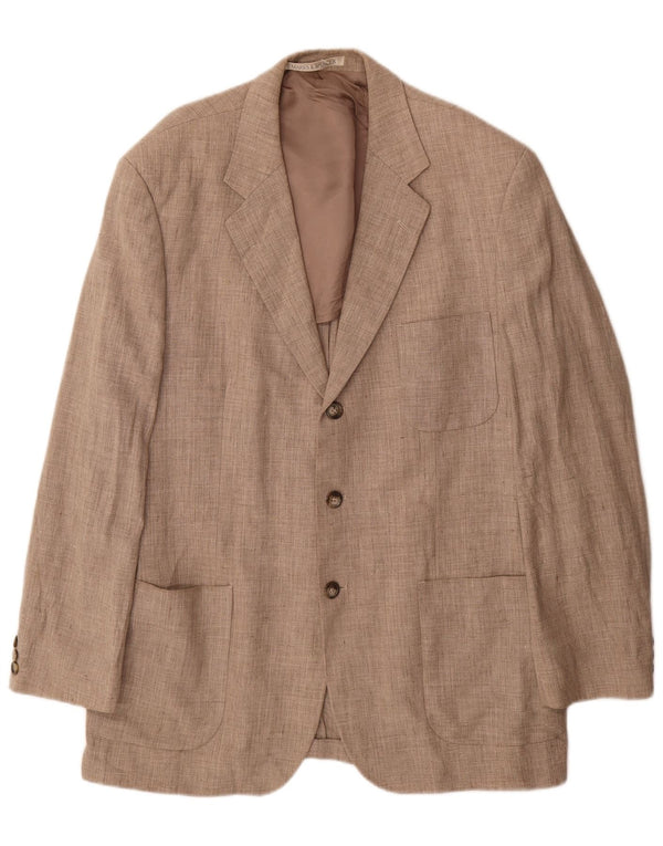 Marks & Spencer Veste blazer à 3 boutons pour homme UK 42 Grand lin beige