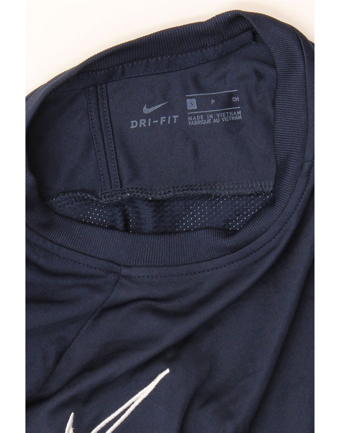 Nike Hommes Dri Fit T-Shirt Haut Petit Bleu Marine Colorblock