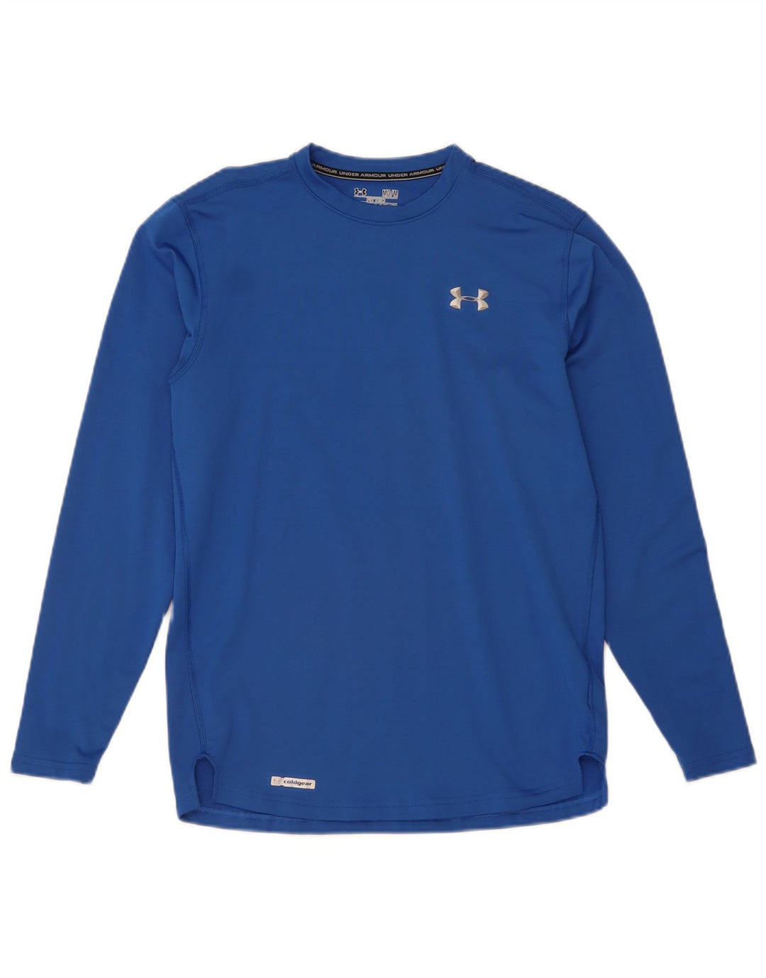 Under Armour Haut Cold Gear Manches Longues Homme Bleu Moyen Polyester