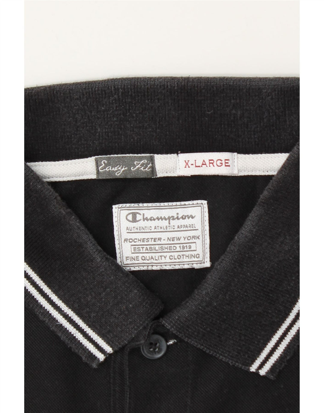 Champion Polo Easy Fit Homme XL Noir