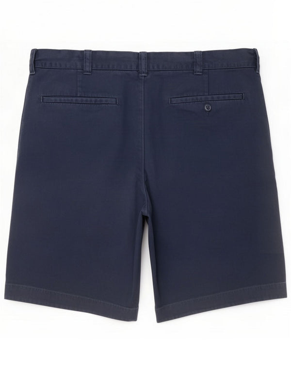 J. Crew Mens Chino Shorts Medium W32 Navy Blue Cotton