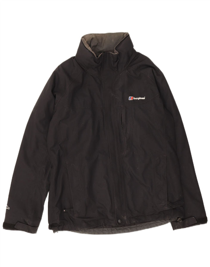 Berghaus Veste de pluie pour homme UK 38 Medium Noir Nylon