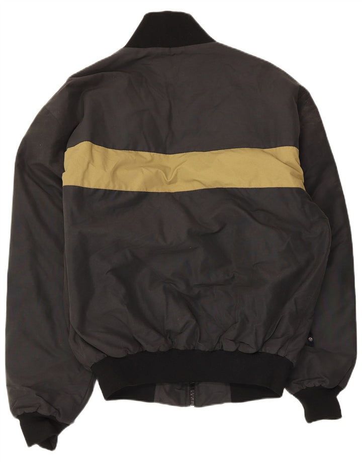 North Sails Veste Bomber Homme UK 40 Large Noir Colorblock Coton