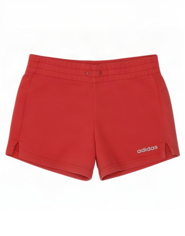 Adidas Short de sport pour femme UK 4/6 XS Rouge Coton