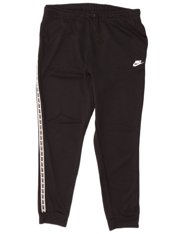 NIKE Pantalon de survêtement graphique pour hommes Joggers Large Noir Polyester