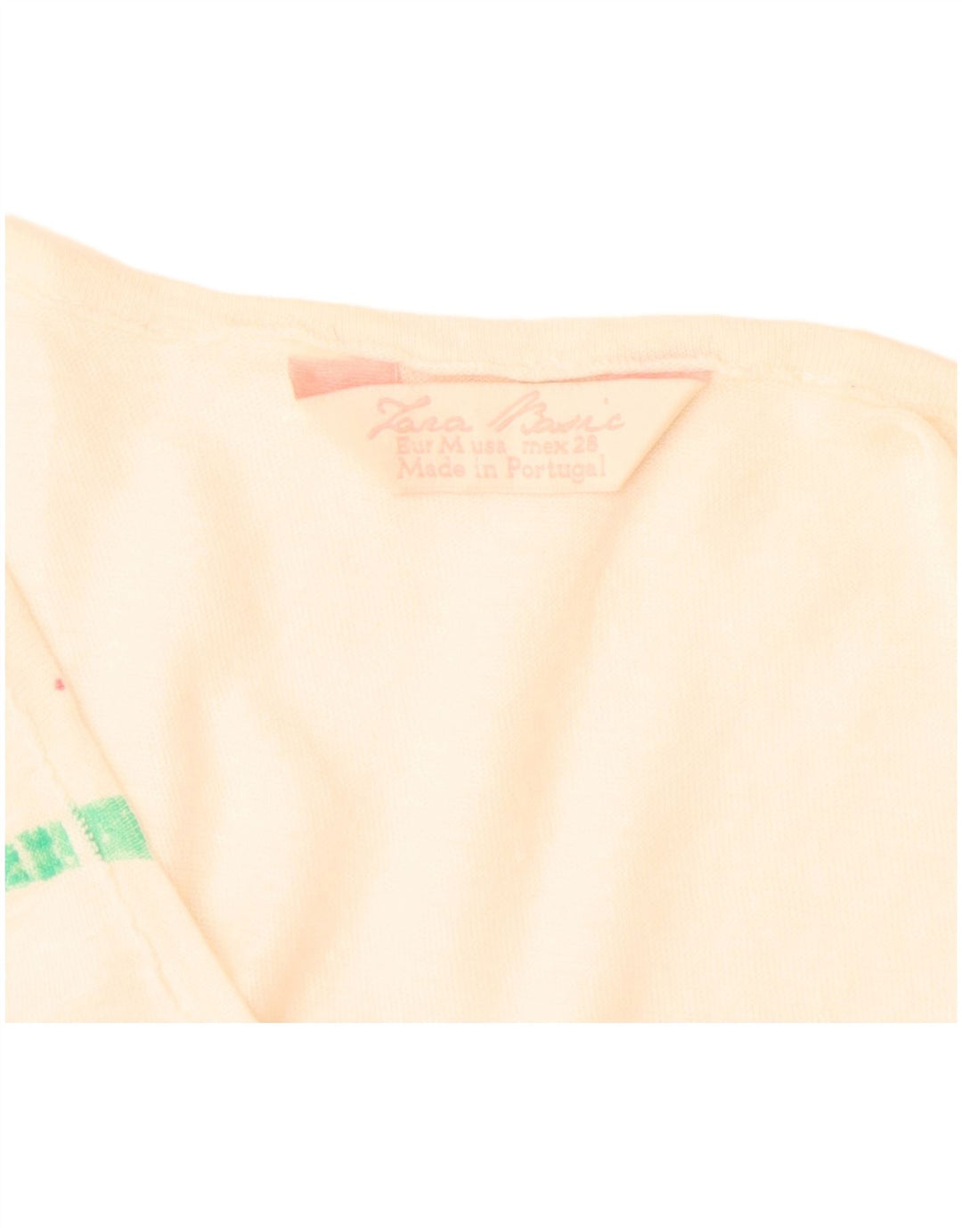 Zara Femme Débardeur UK 12 Moyen Multicolore Rayé