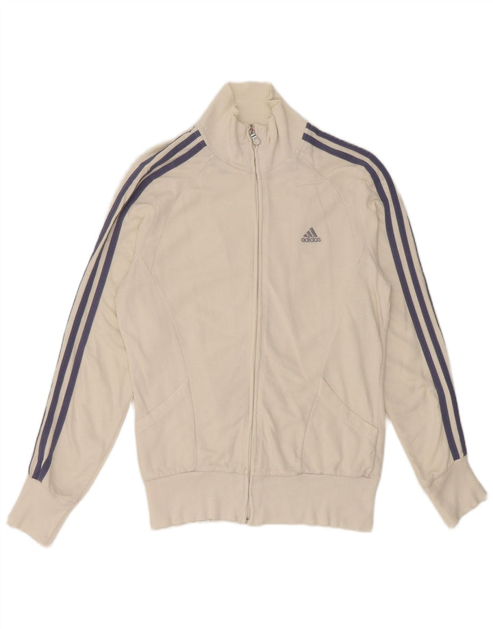 Adidas Veste de survêtement pour femme Petit coton blanc