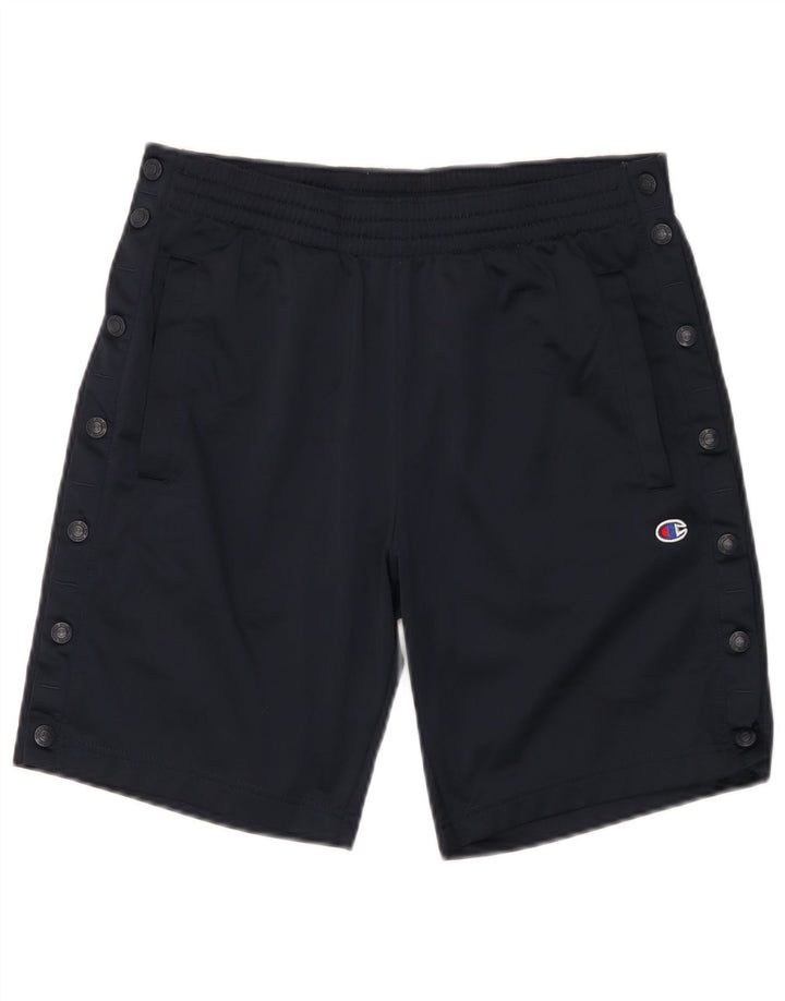 Champion Short de Sport Homme Petit Bleu Marine Polyester