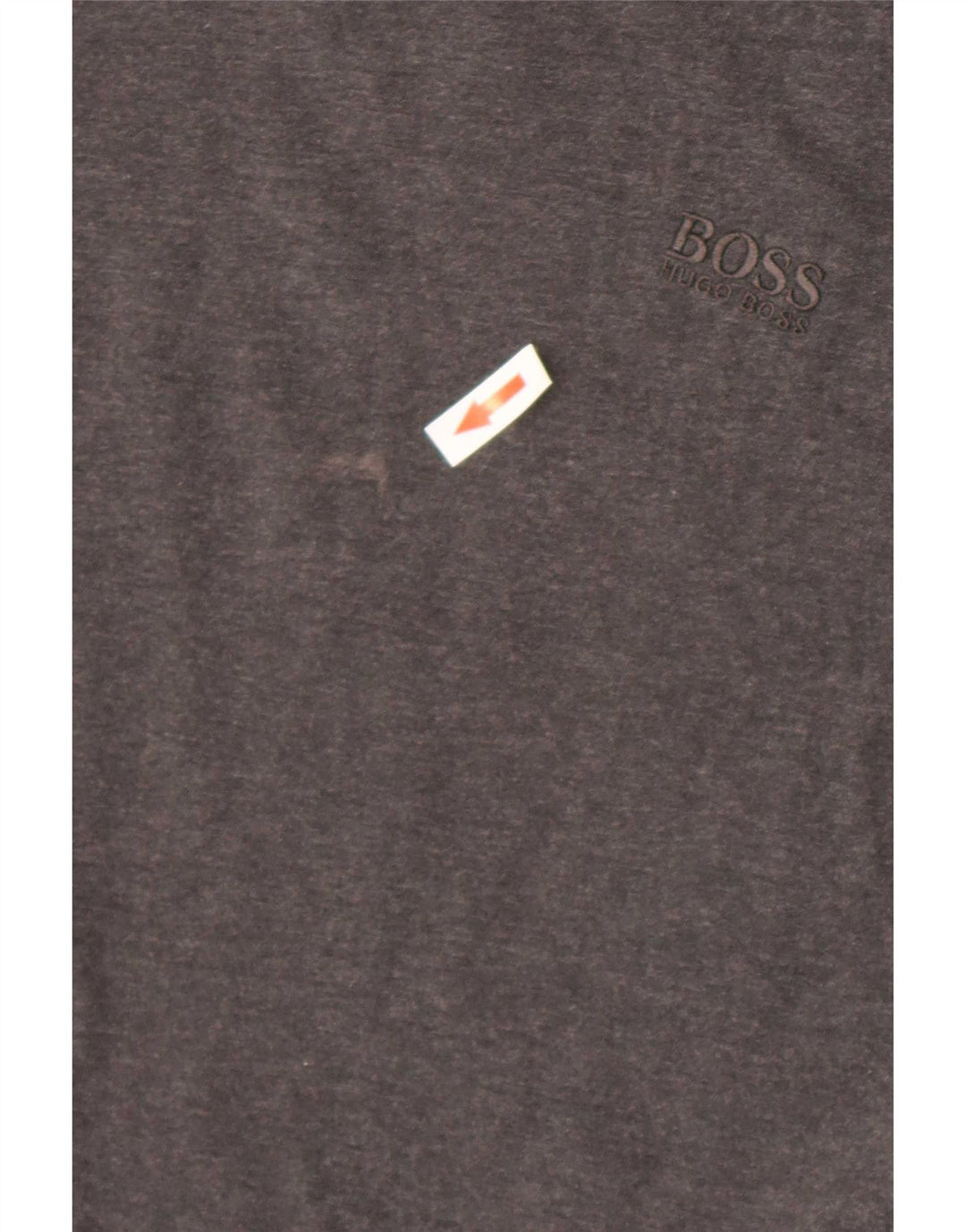 Hugo Boss Homme T-Shirt Top Gris Moyen Coton