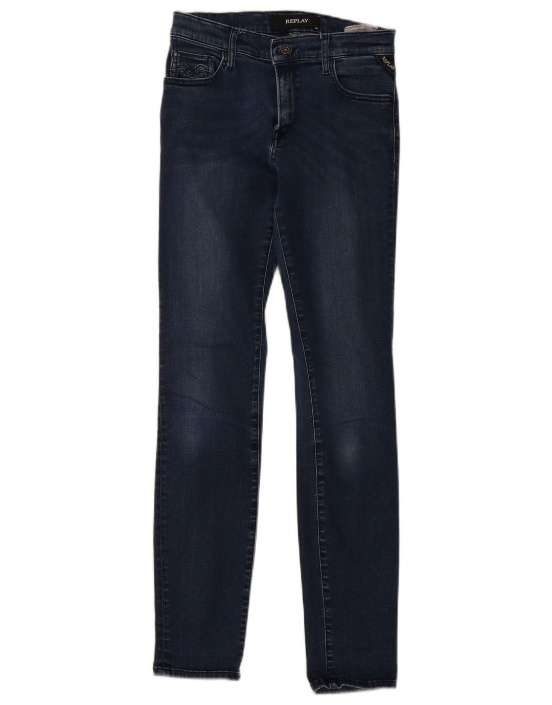 REPLAY Jean Skinny Femme W26 L30 Bleu Coton