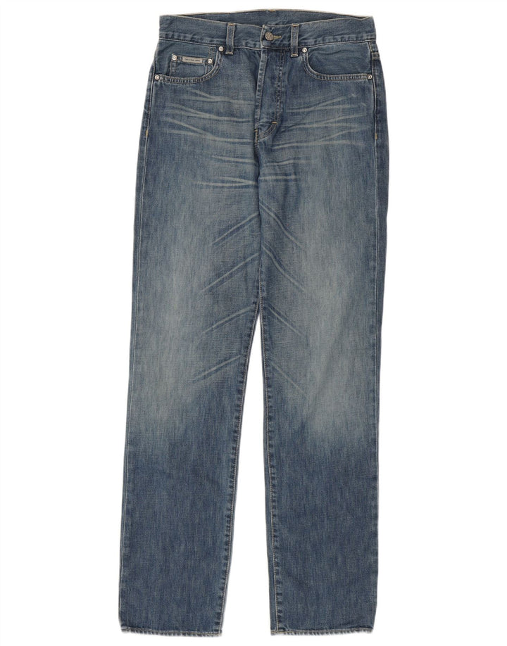Calvin Klein Jean droit homme W30 L34 bleu coton