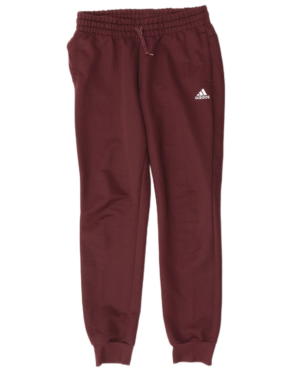 Adidas Pantalon de survêtement pour femme Joggers UK 8/10 Petit Bordeaux Polyester