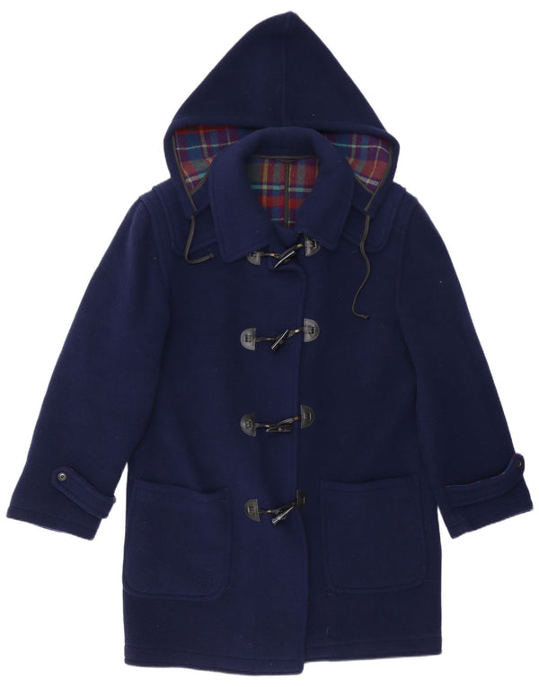 vintage Homme Duffle Coat à capuche UK 42 XL Bleu Marine