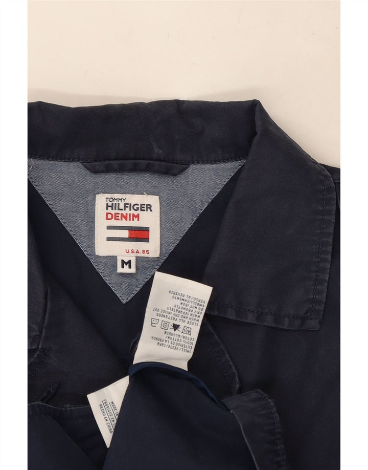Tommy Hilfiger Veste militaire pour femme UK 14 Bleu marine moyen Coton