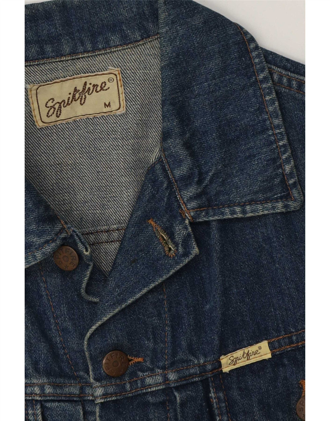Spitfire Gilet en jean pour homme UK 38 Bleu marine moyen