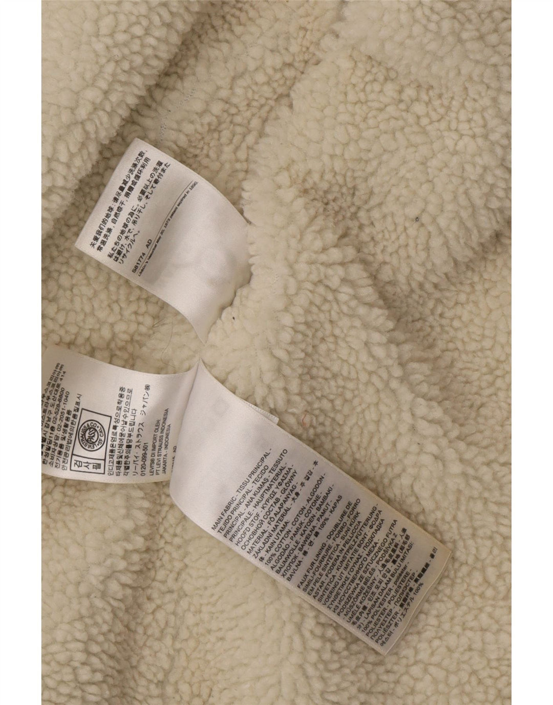 Levi's Veste Sherpa en Jean Homme UK 36 Petit Bleu Coton