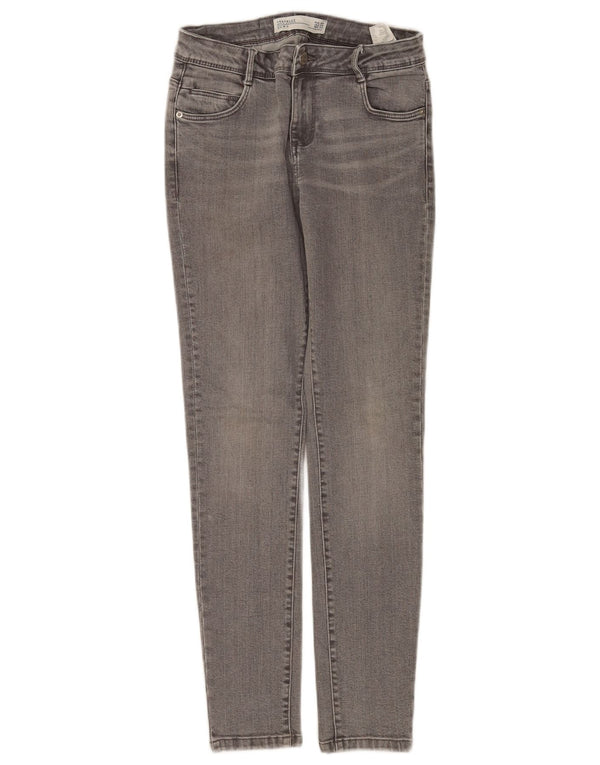 Zara Femme Trafaluc Skinny Jeans EU 34 2XS W24 L28 Gris Coton