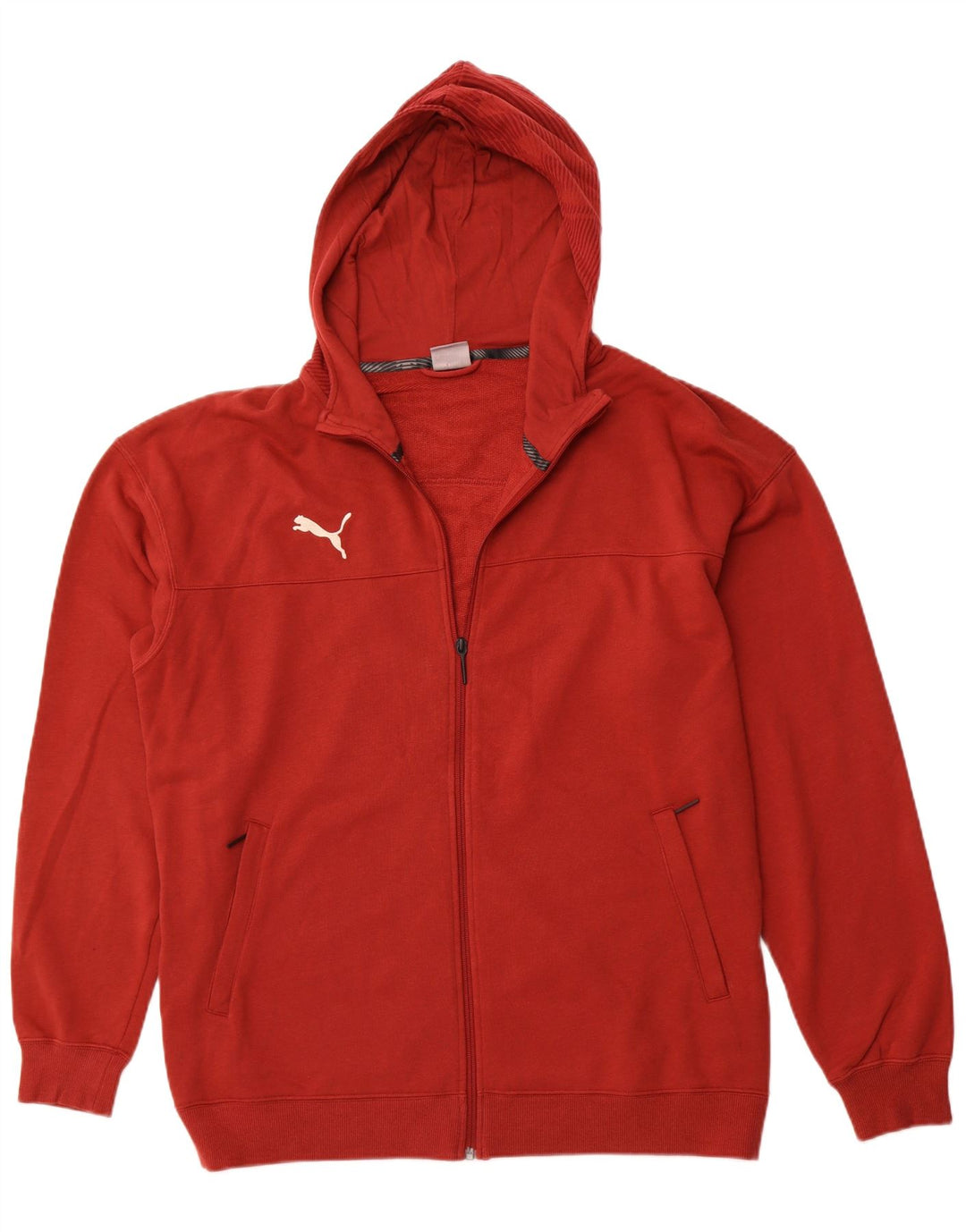 PUMA Sweat à capuche zippé pour homme XL Rouge Coton Sport