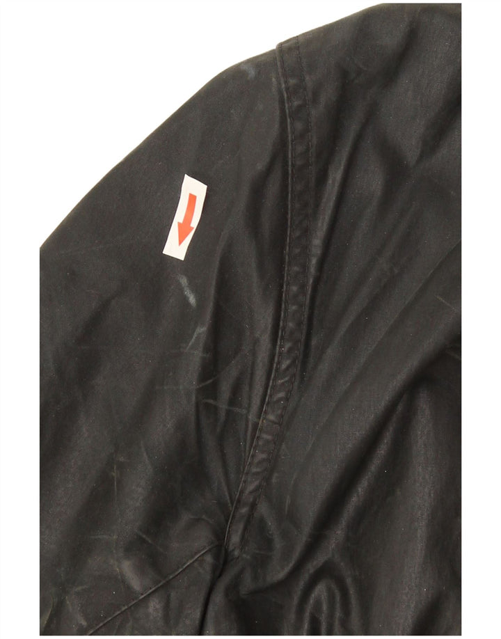 Barbour Manteau en coton ciré avec bordure pour homme UK 36 Petit Noir