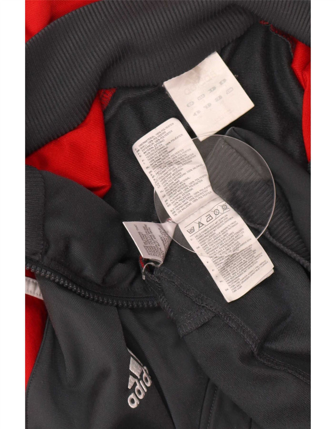 Adidas Veste de survêtement pour homme XL Gris Colorblock Polyester