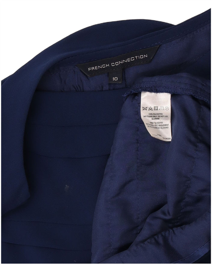 French Connection Robe fourreau pour femme UK 10 Petit Bleu Polyester