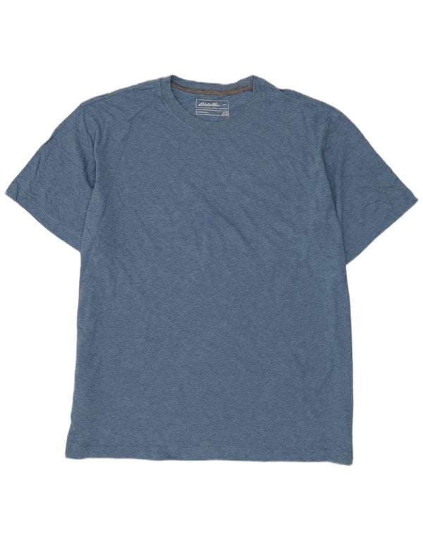 EDDIE BAUER T-Shirt Homme Top XL Bleu Coton