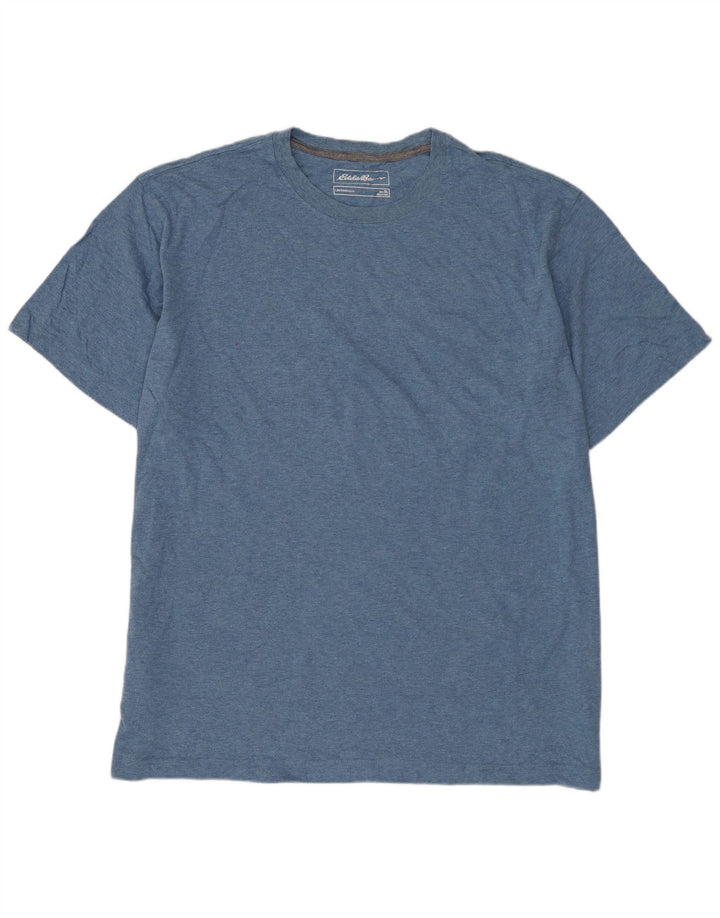 EDDIE BAUER T-Shirt Homme Top XL Bleu Coton