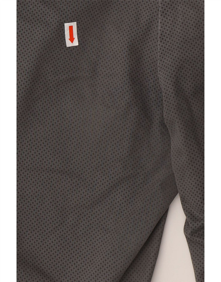 BENETTON Pantalon Chino Slim Femme UK 12 Moyen W32 L28 Gris Taché