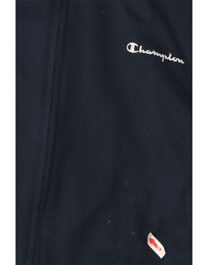 Champion Veste de Survêtement Homme Bleu Marine Moyen Polyester