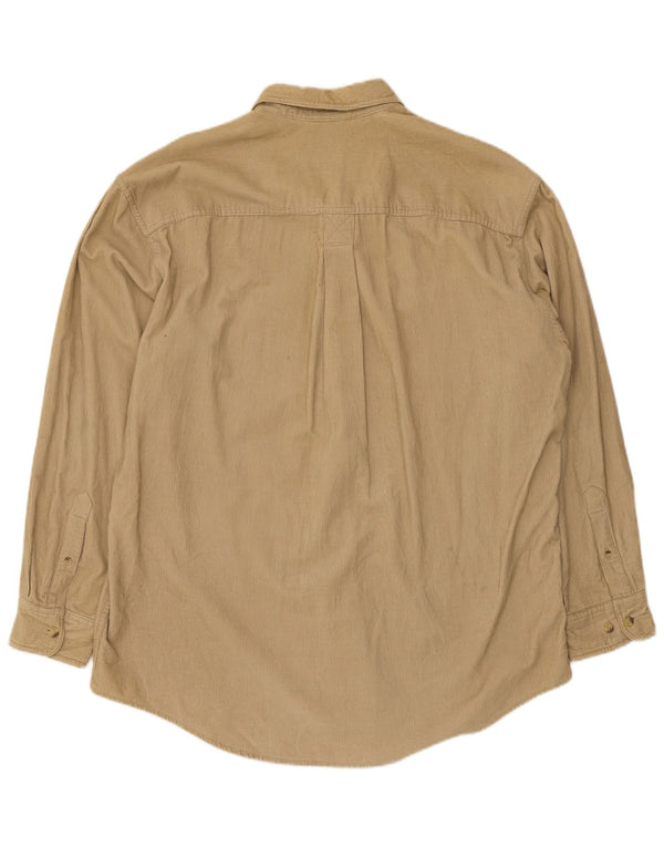 Timberland Chemise Velours Côtelé Homme Beige Moyen Coton