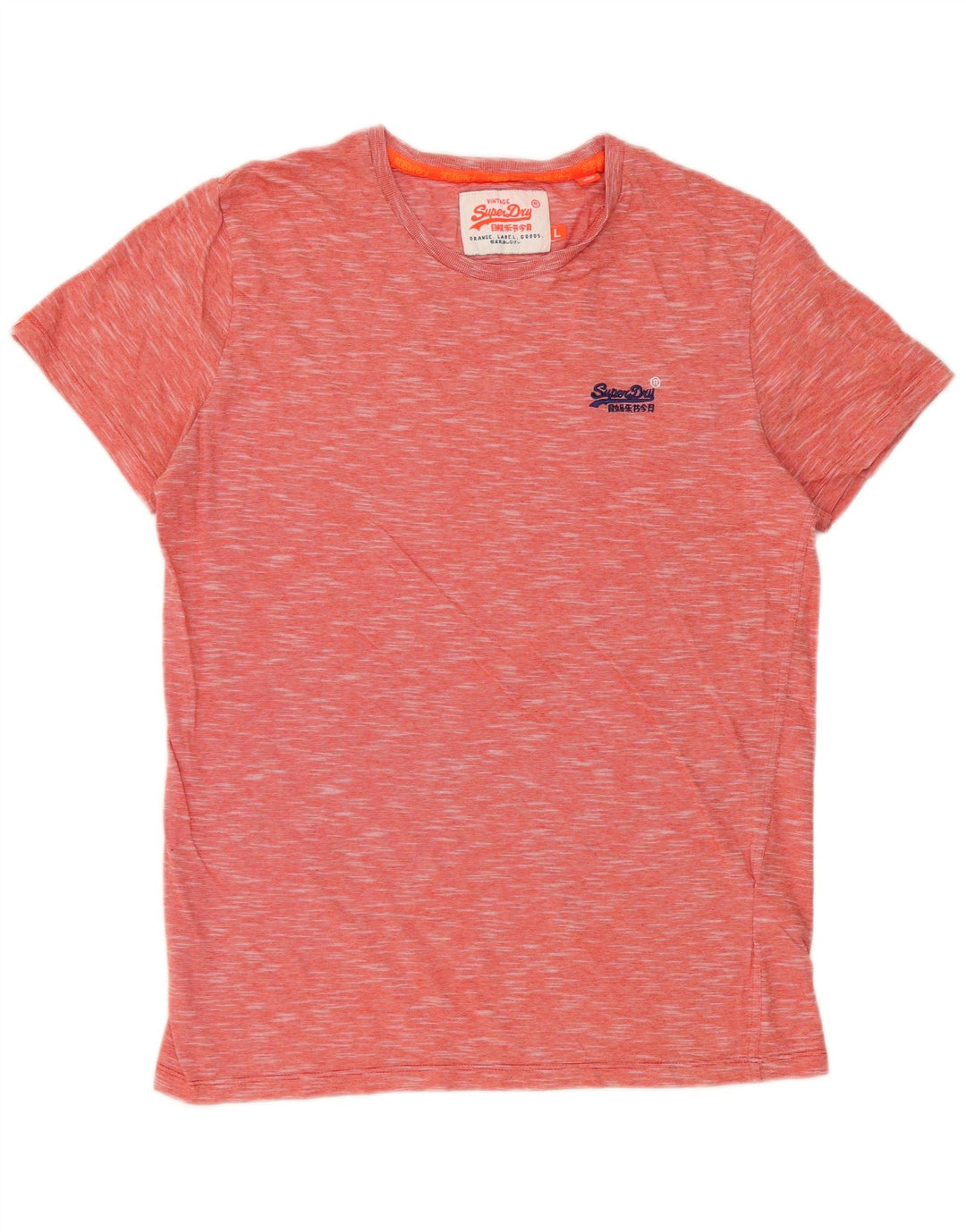 SUPERDRY T-Shirt Homme Top Large Rouge Moucheté Coton