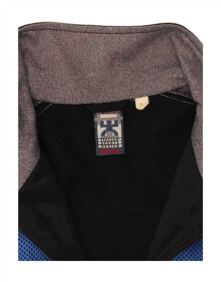LOTTO Mens Tracksuit Top Jacket XL Blue Colourblock Polyester Vintage Lotto and Second-Hand Lotto from Messina Hembry 