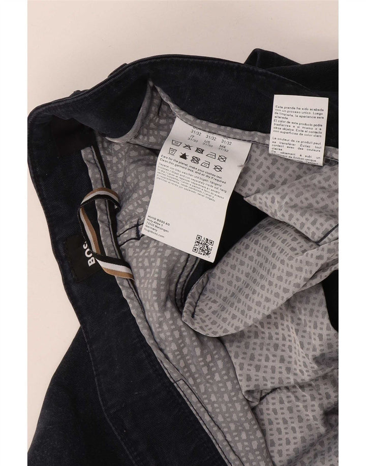 Hugo Boss Jean Slim W31 L32 Bleu Marine Lyocell Homme