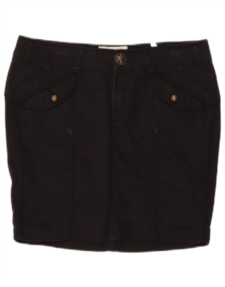 Guess Mini Jupe Femme W28 Coton Noir Moyen