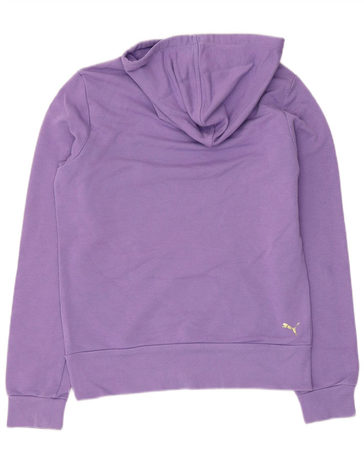 PUMA Sweat à capuche pour femme UK 12 Violet moyen