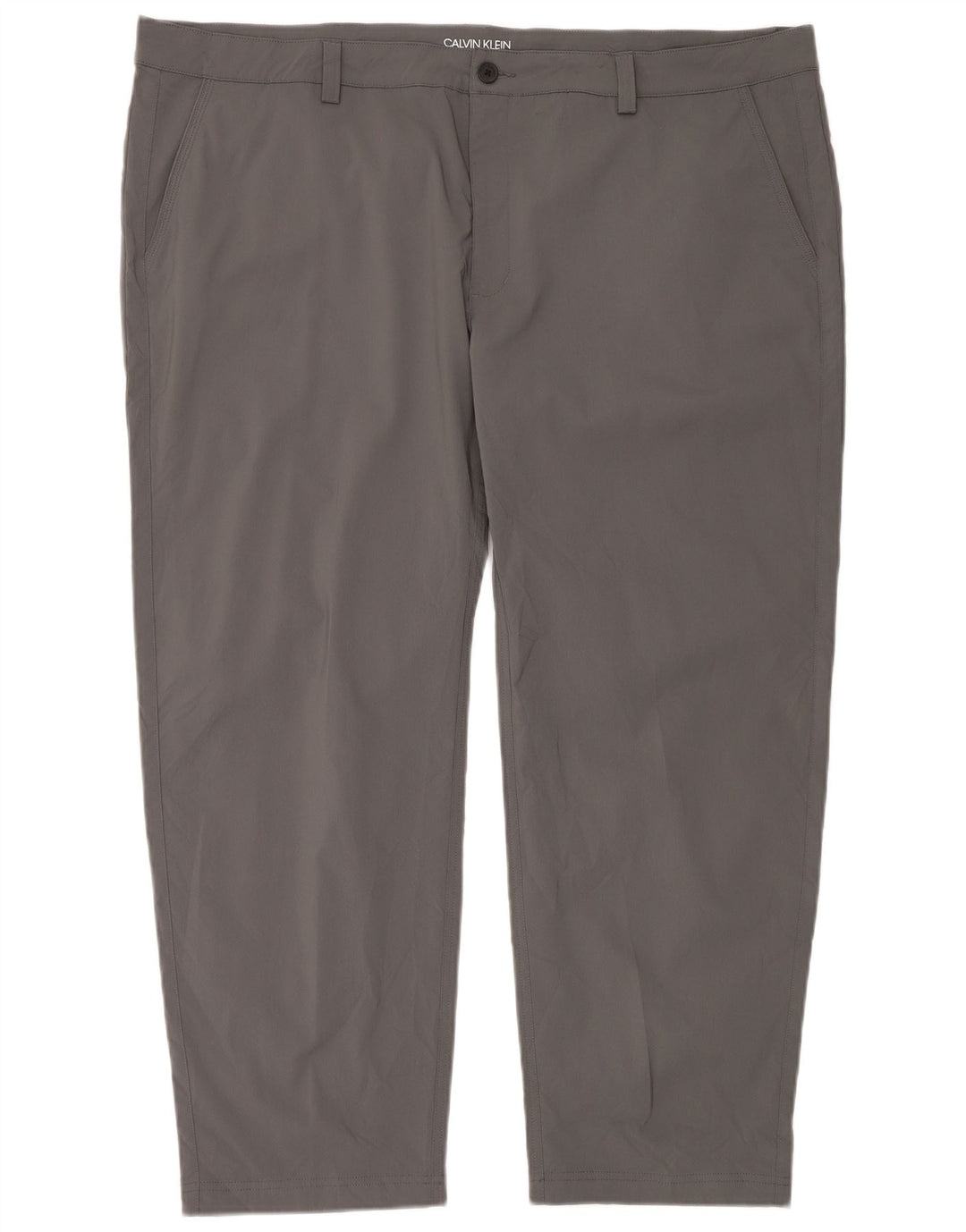 Calvin Klein Pantalon chino droit de golf pour homme W46 L29 Gris Polyester