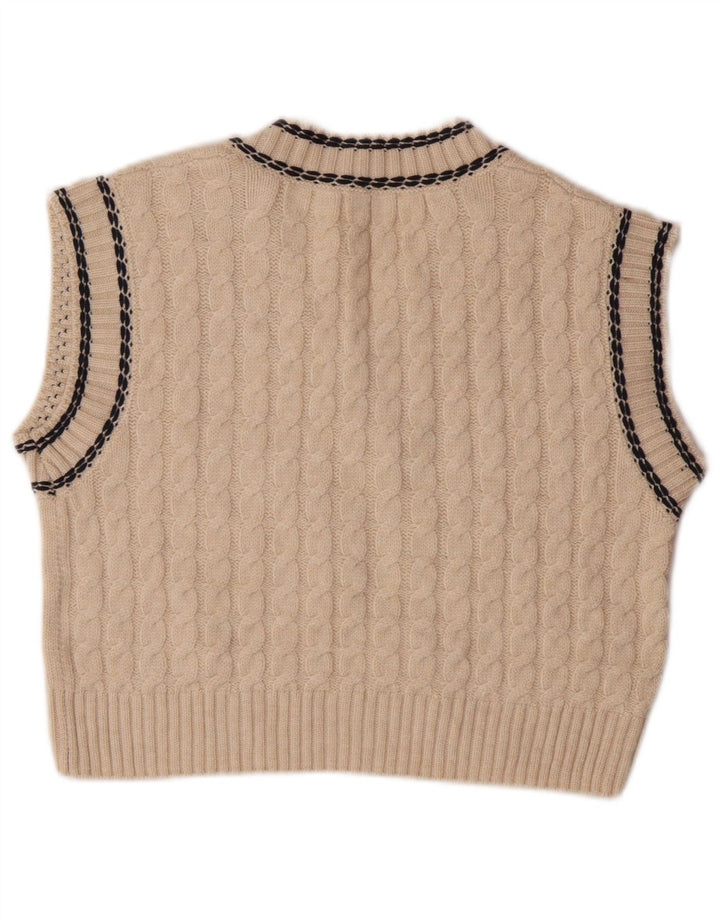 Zara Filles Gilet Débardeur 11-12 ans Blanc Cassé Polyester