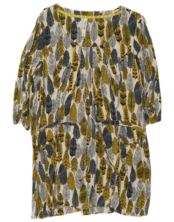 Weird Fish Robe droite à motif abstrait pour femme UK 12 Medium Multicolore